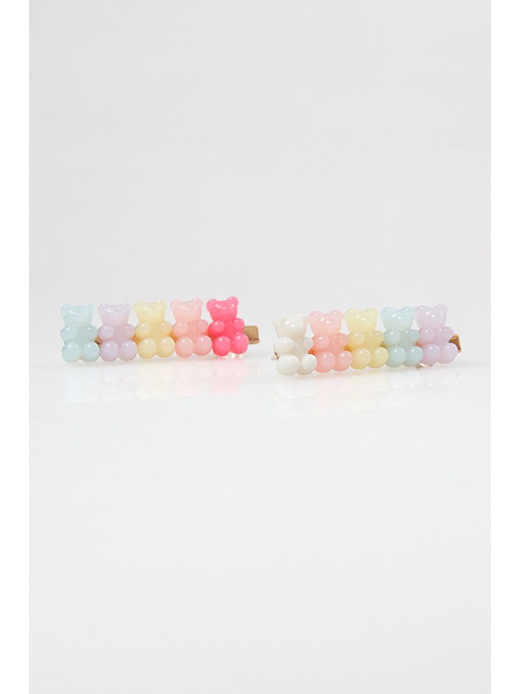 Karışık Ayıcık Detaylı 2 Li Pensli Toka