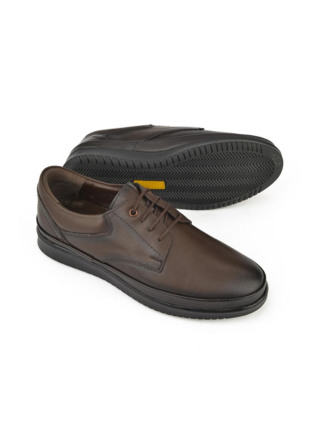 Kahverengi Erkek Hakiki Deri Ayakkabı 1331007Z3602 Kahve-3