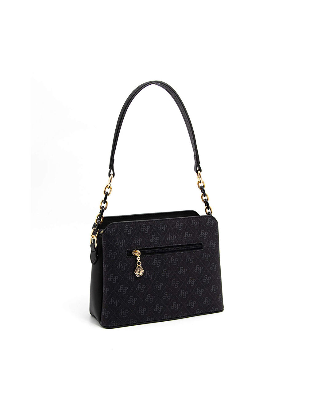 Siyah Kadın Çapraz Çanta 937-45613 SILVER POLO ÇAPRAZ BAYAN ÇANTASI M178 SİYAH-MAT SİYAH-4