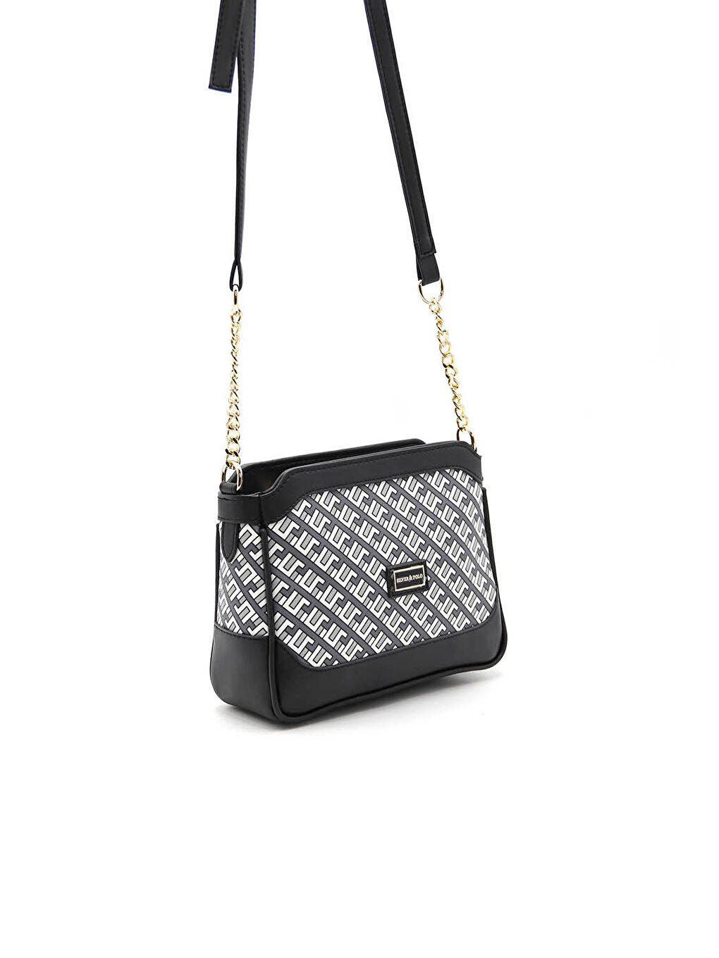 Siyah Kadın Çapraz Çanta 1066-42388 ÇAPRAZ BAYAN ÇANTASI M170 SİYAH-MAT SİYAH-1