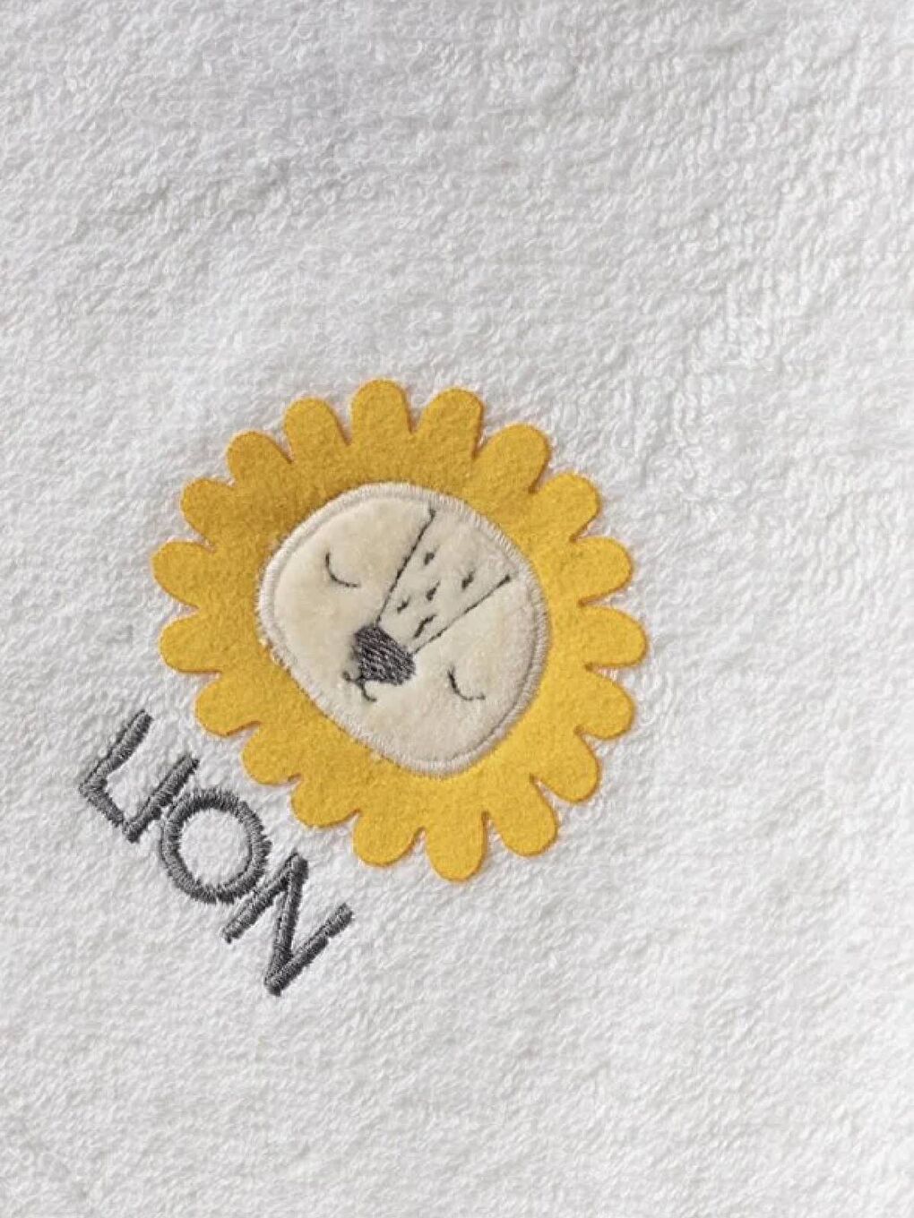 Sarı Unisex Hayvan Figürlü Bebek Bornoz Havlu Seti Yenidoğan Hediyelik Kutulu 0-24ay Pamuklu 3lü Takım-2