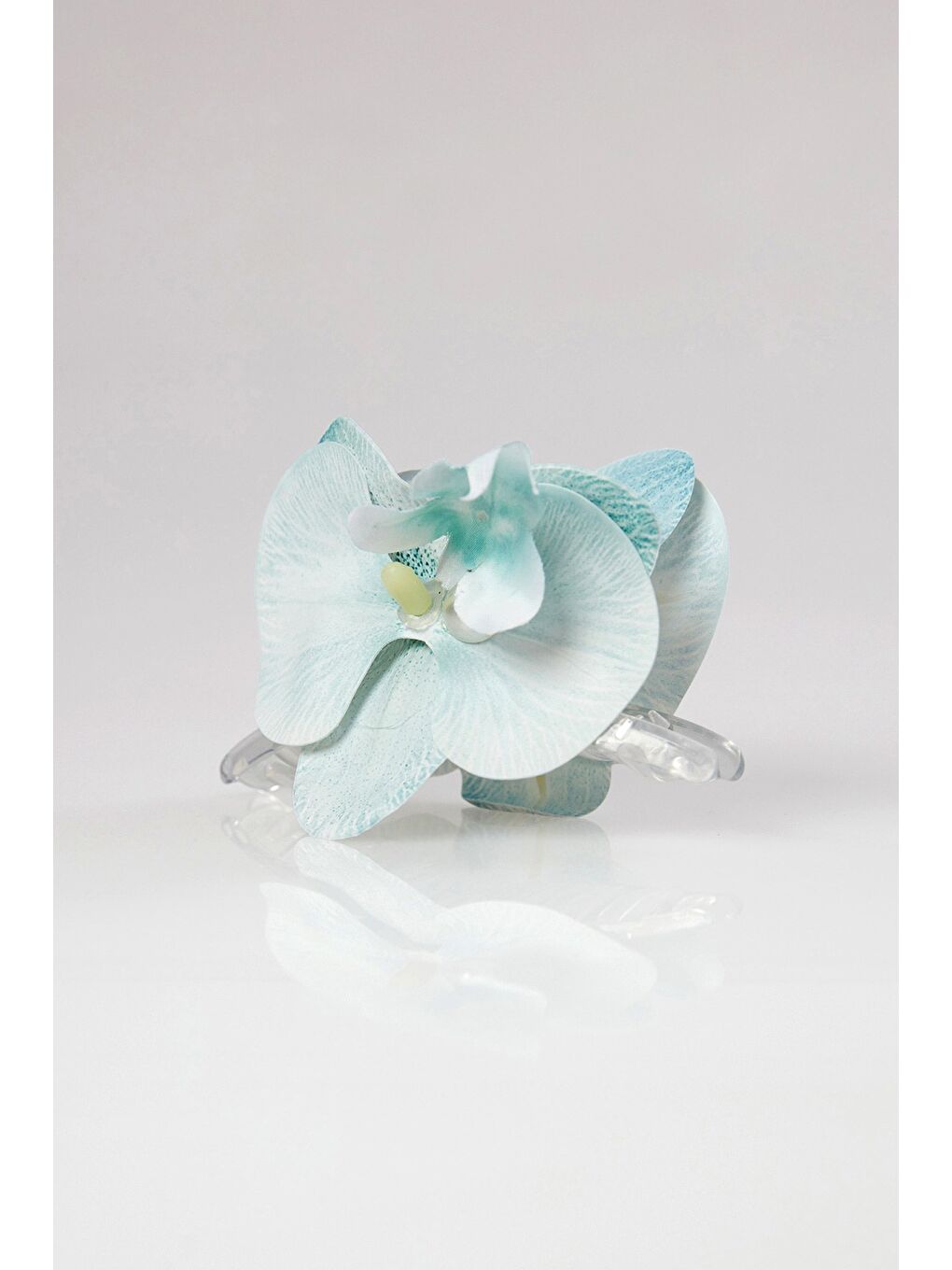 Mavi Orkide Çiçeği Mandal Toka-1