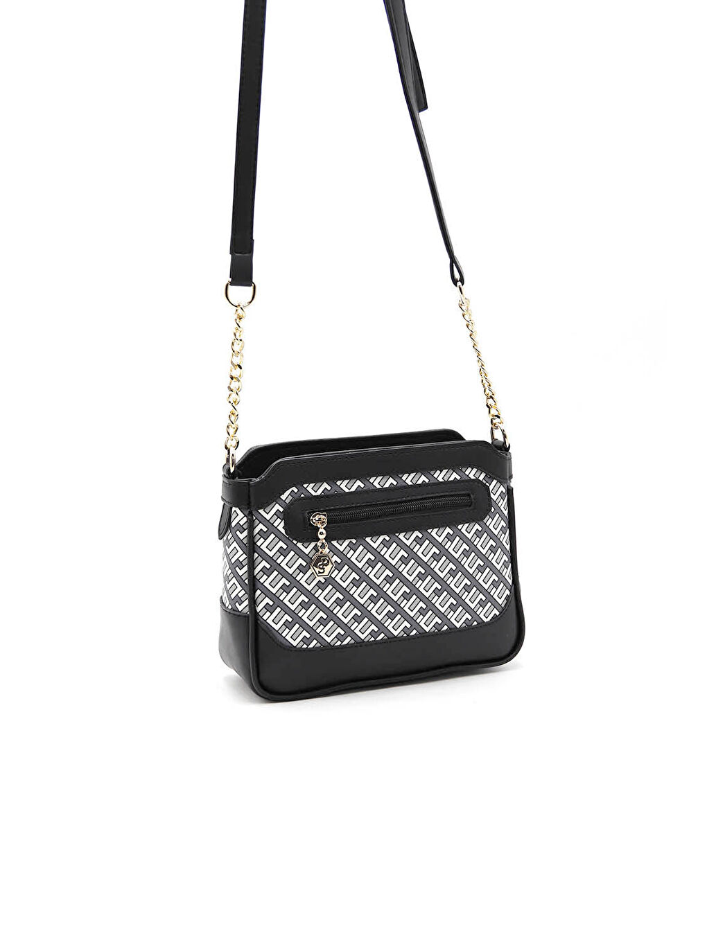 Siyah Kadın Çapraz Çanta 1066-42388 ÇAPRAZ BAYAN ÇANTASI M170 SİYAH-MAT SİYAH-3