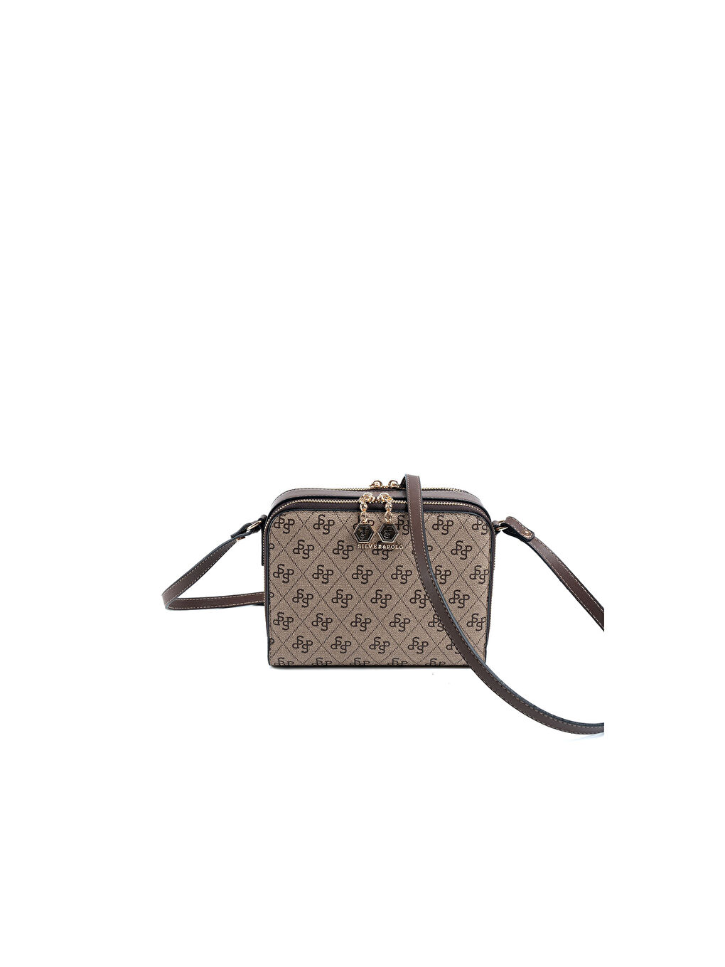 Bej Kadın Çapraz Çanta 888-48000 SILVER POLO ÇAPRAZ BAYAN ÇANTASI M178 KOYU BEJ-MAT KAHVE-4