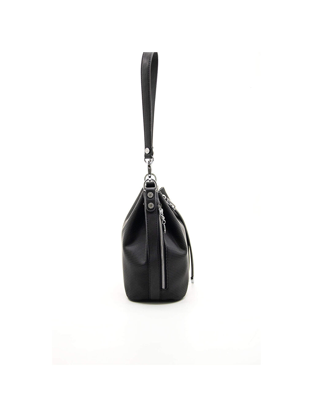 Siyah Kadın Çapraz Çanta 1137-44768 SILVER POLO ÇAPRAZ BAYAN ÇANTASI M86 SİYAH-MAT SİYAH-2