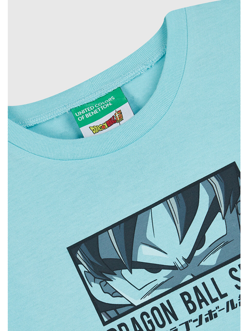 United Colors Of Benetton Turkuaz Erkek Çocuk Su Yeşili Dragon Ball Baskılı T-Shirt - 1