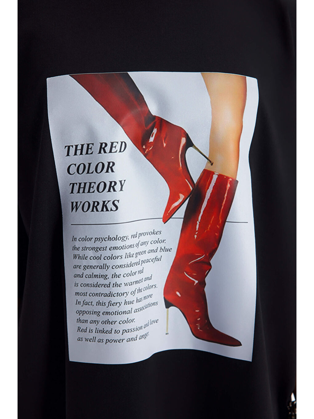 Theory Oversize Siyah T-Shirt-7