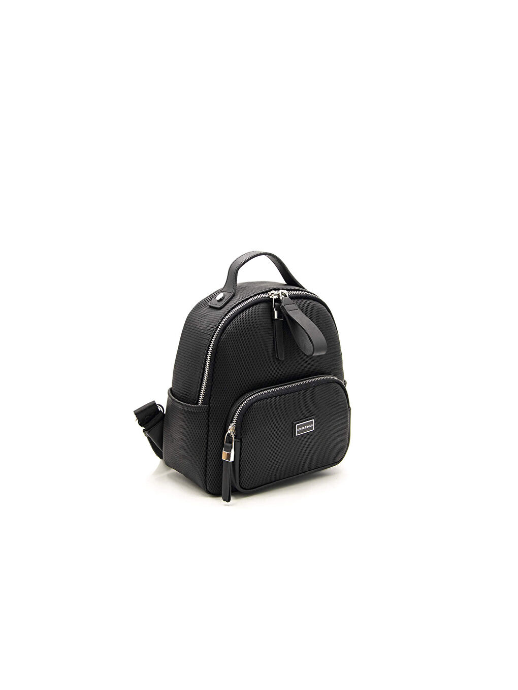 Siyah Kadın 1130-44000 SILVER POLO SIRT ÇANTASI M86 SİYAH-MAT SİYAH-1