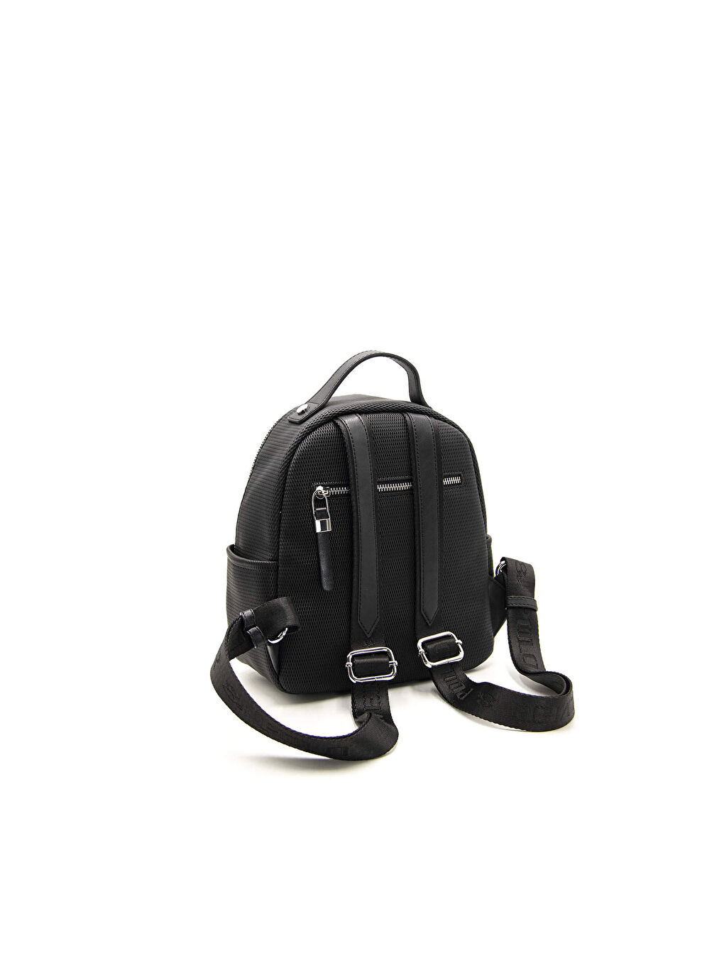 Siyah Kadın 1130-44000 SILVER POLO SIRT ÇANTASI M86 SİYAH-MAT SİYAH-3