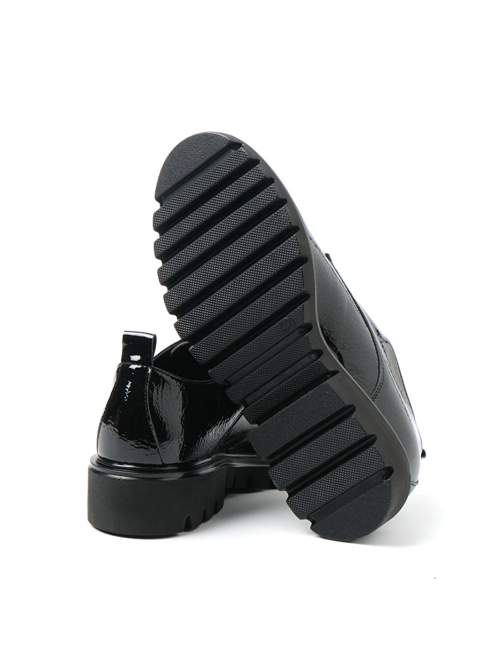 Siyah Kadın Klasik Ayakkabı 3G4835 4835 NAPLAK Nero-4