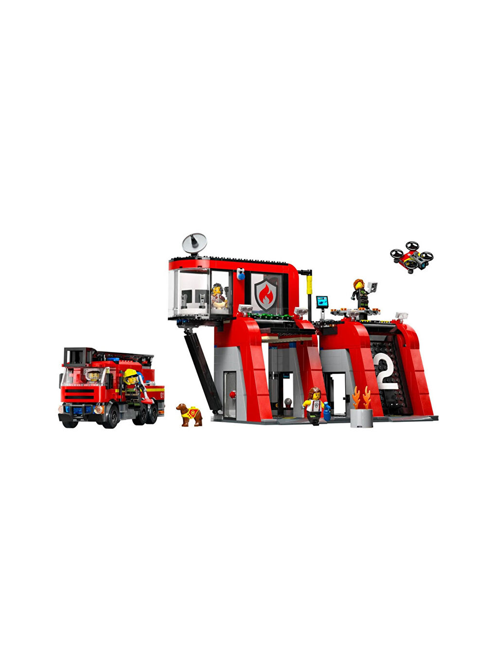 Lego City İtfaiye Kamyonlu İtfaiye Merkezi 60414 - 1