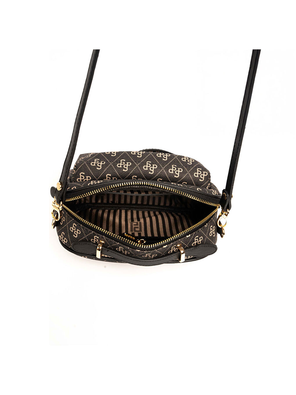 Kahverengi Kadın Çapraz Çanta 1186-48301 SILVER POLO ÇAPRAZ BAYAN ÇANTASI M178 KAHVE SARI-MAT BORDO-5