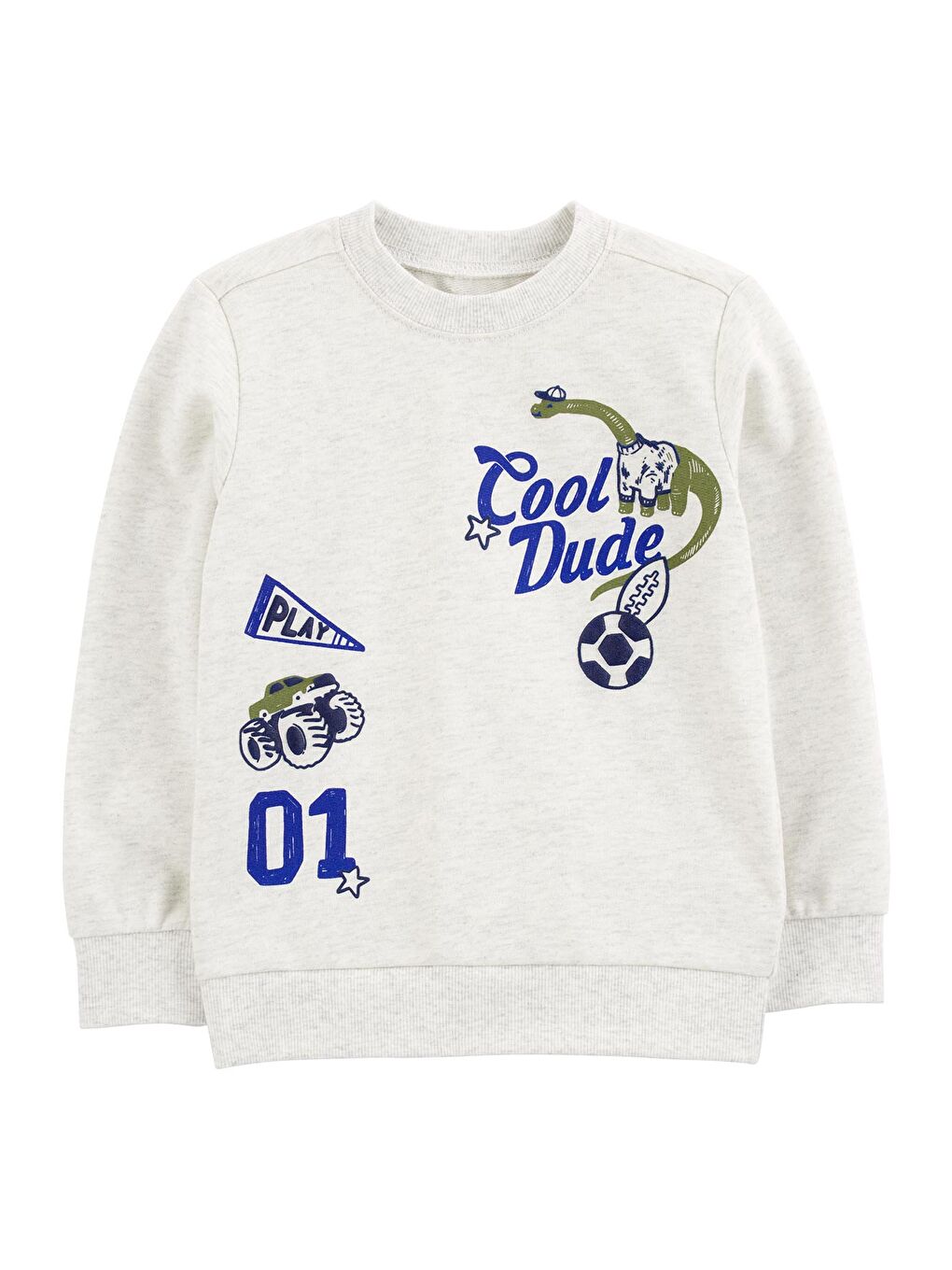 Carter's Gri Küçük Erkek Çocuk Sweatshirt