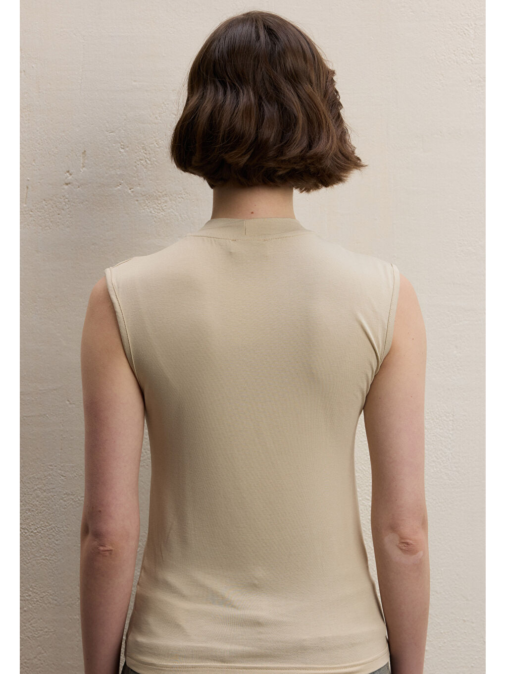 Bej SIFIR KOL BAMBU BODY BEJ-2