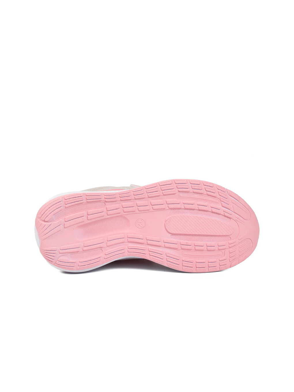 Gri Buz-Pembe Cırtlı Fileli Hafif Kız Çocuk Spor Ayakkabı 755 F-4