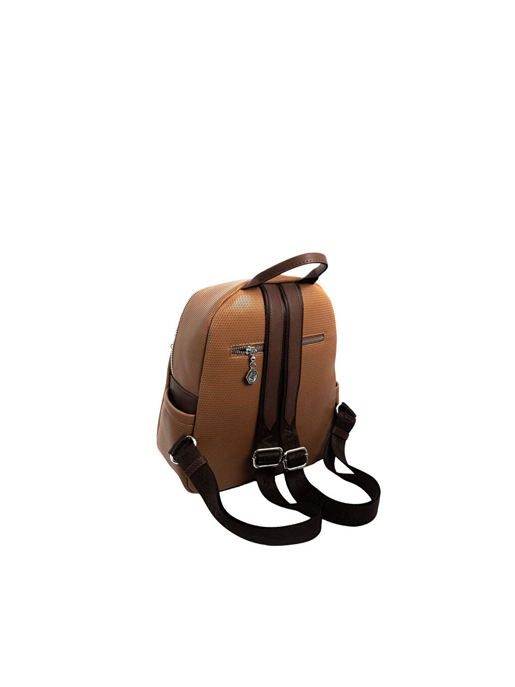 Kahverengi Kadın 906-46245 SILVER POLO SIRT ÇANTASI M86 KARAMEL-MAT KAHVE-3