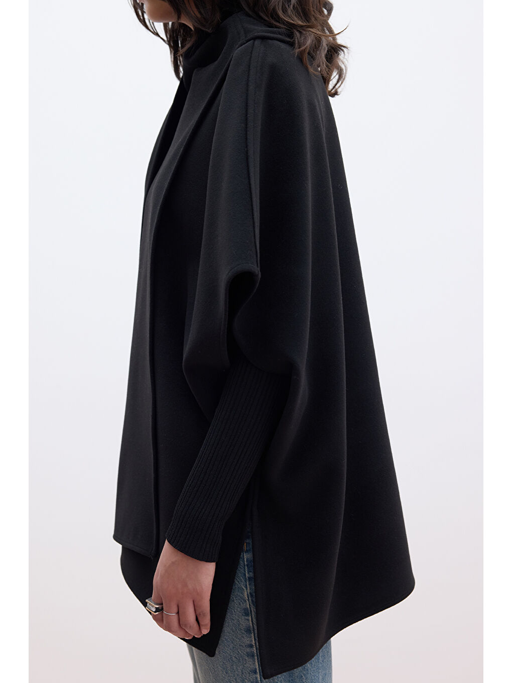 Atkılı Kaşe Panço Siyah-4