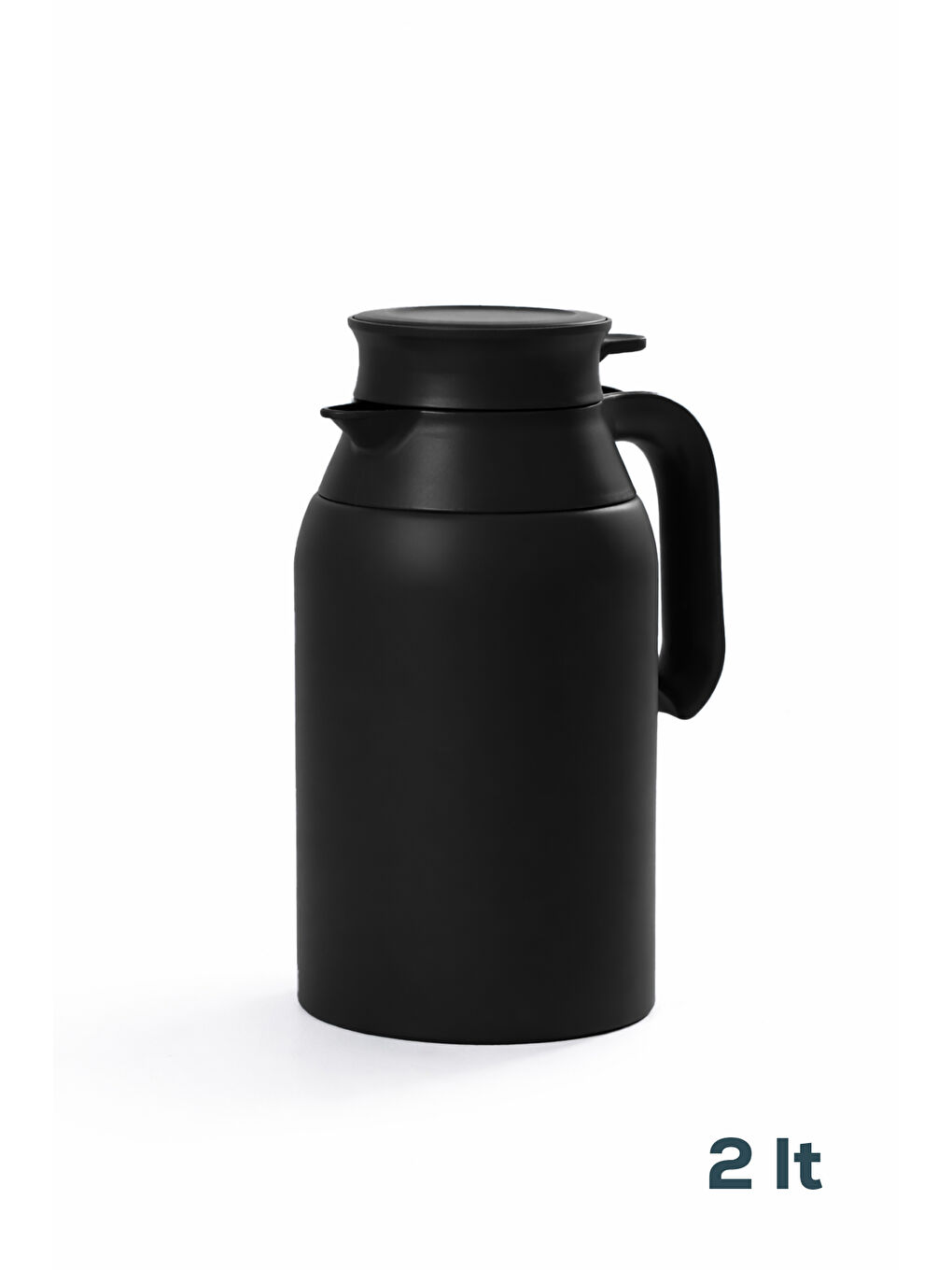 Cooker 2089-2 2 Litre Çift Kat Paslanmaz Çelik Termos Çay Termosu Su Termosu Siyah-2