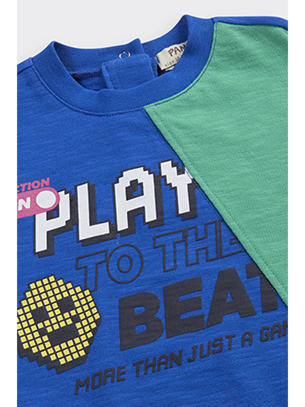 Erkek Bebek Baskılı Mavi Sweatshirt-2