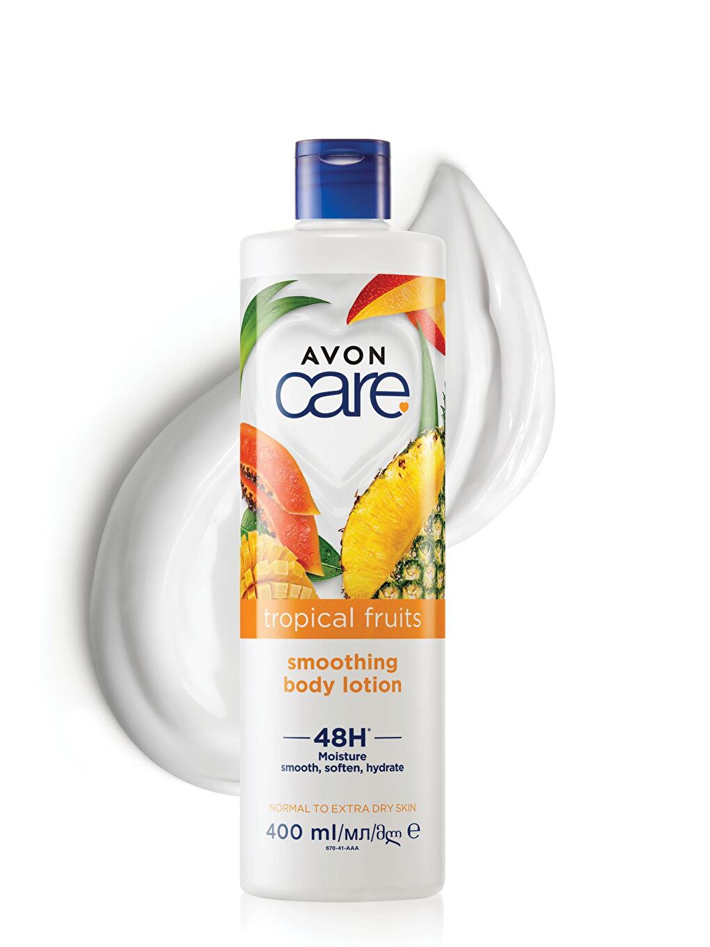 AVON Renksiz Care Tropical Fruits Ananas, Mango ve Papaya Özlü Vücut Losyonu 400 Ml.