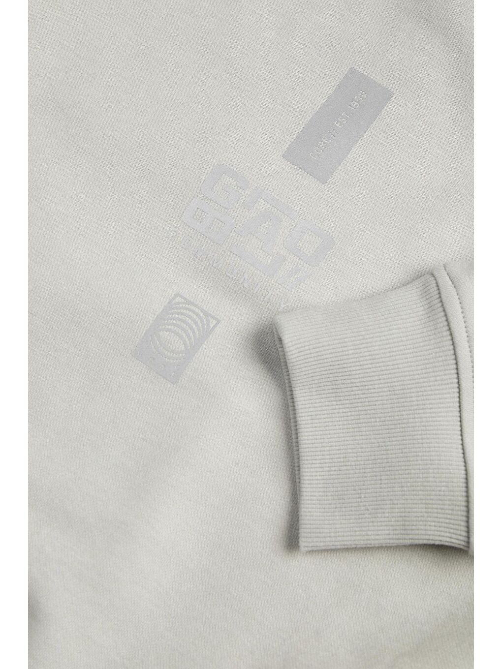 Jack & Jones Açık Gri Jcoreflect Regular Fit Fermuarlı Dik Yaka Erkek Sweat 12242262 - 2