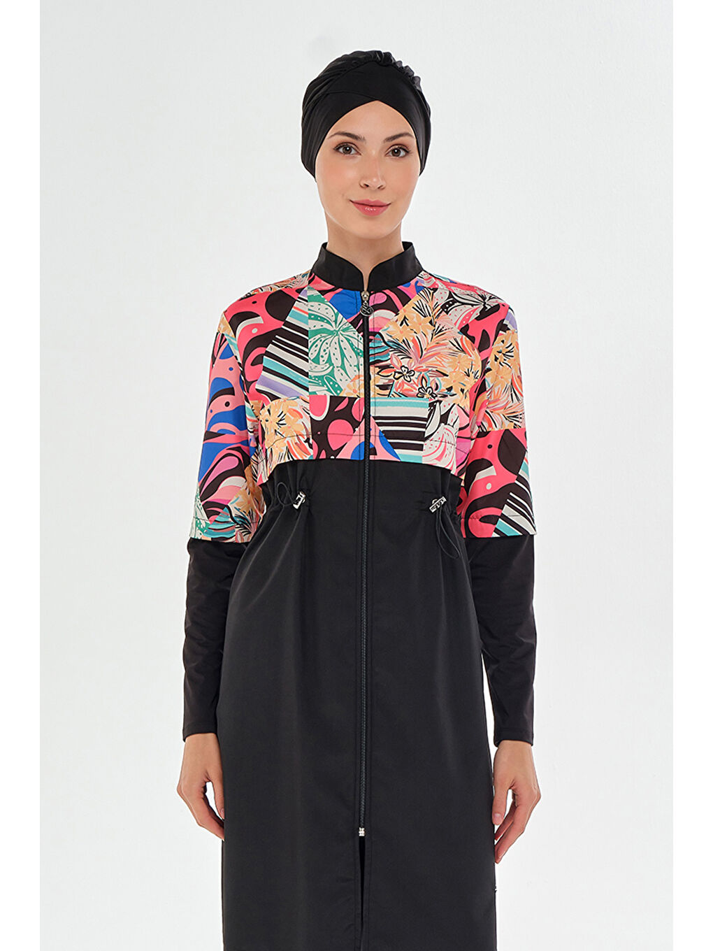 Paraşüt Tam Kapalı Tesettür Mayo 2506 Siyah-1