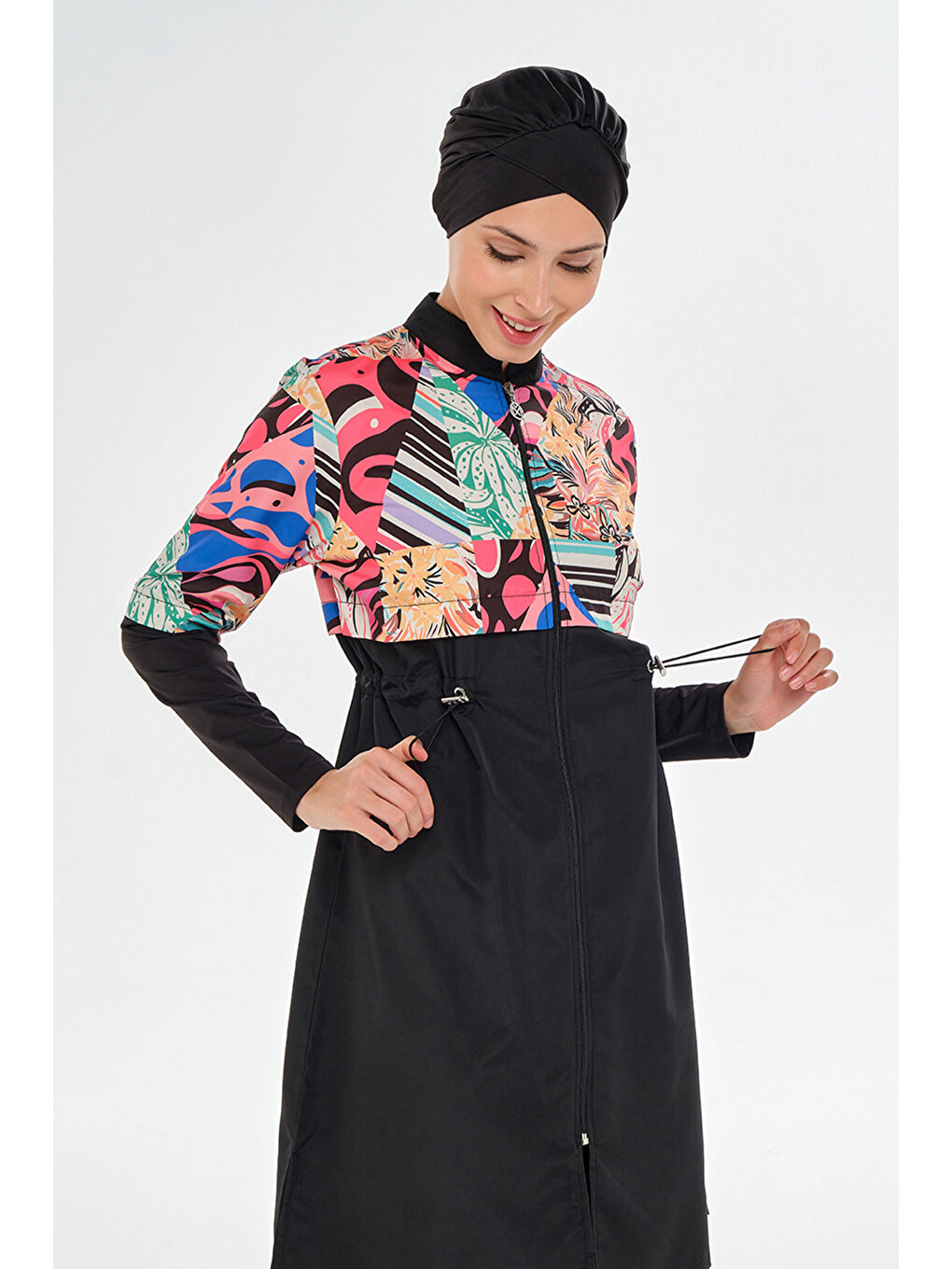 Paraşüt Tam Kapalı Tesettür Mayo 2506 Siyah-2