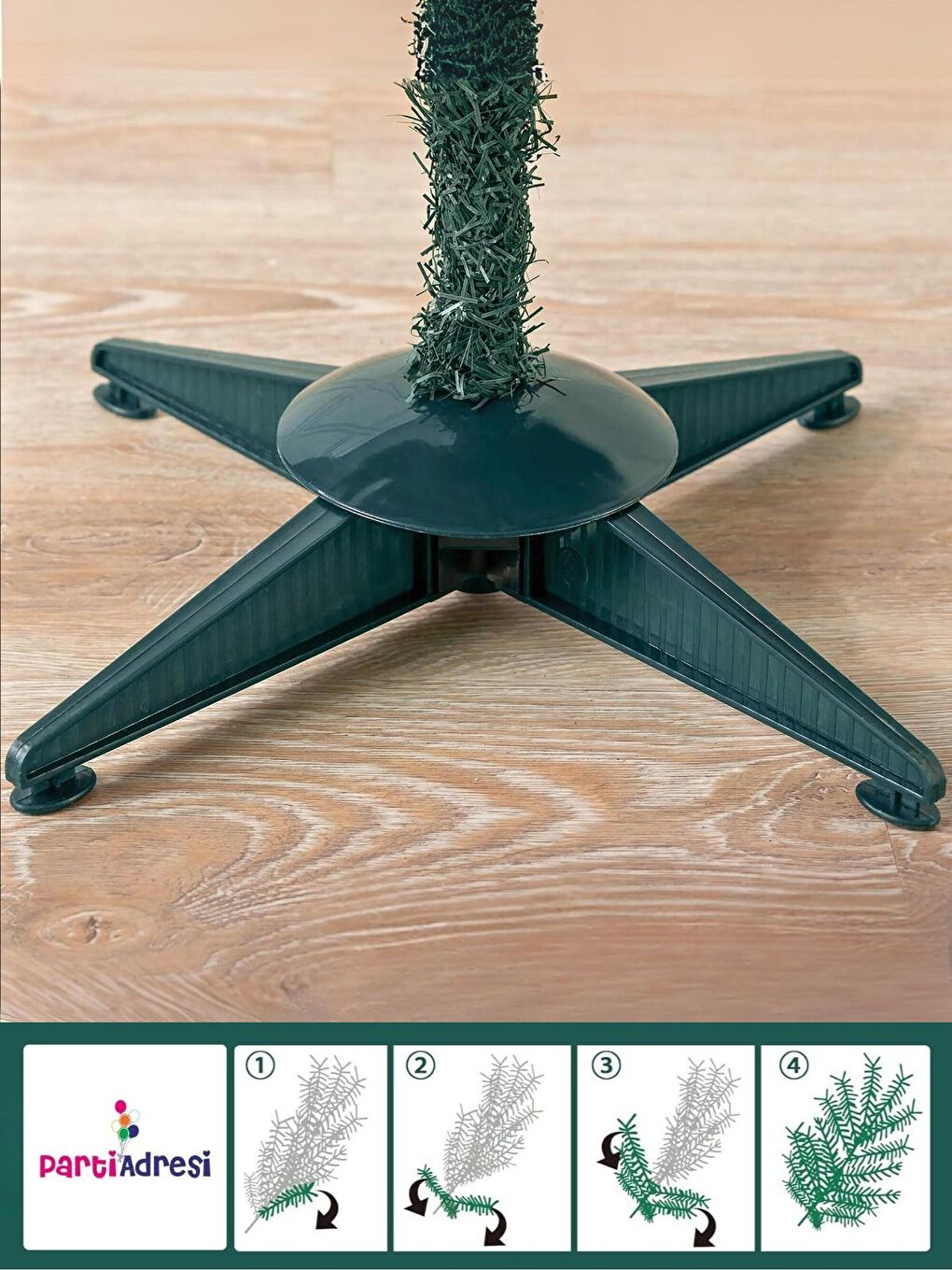 Yeşil Yılbaşı Çam Ağacı 150 Cm-1