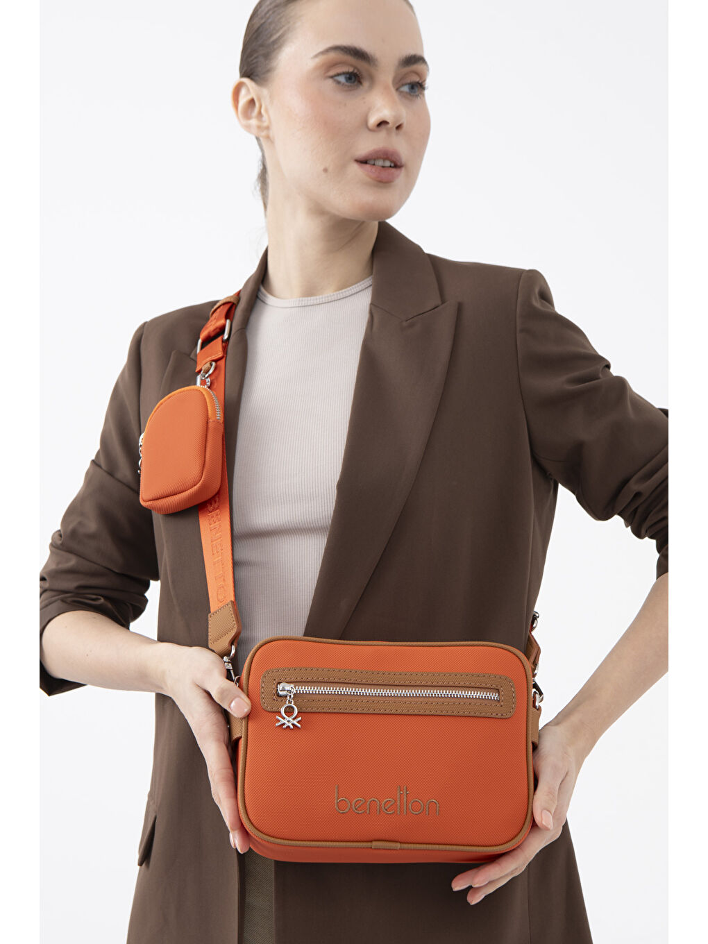 Kadin El Çantasi Turuncu-Camel BNT1603