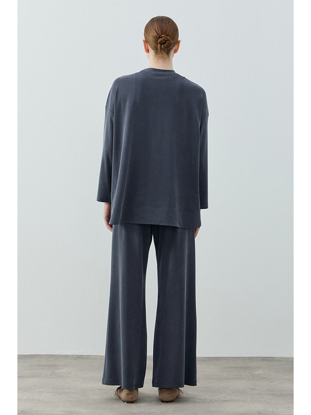 Bambu Comfi Pantolonlu Takım 1805 İndigo-2