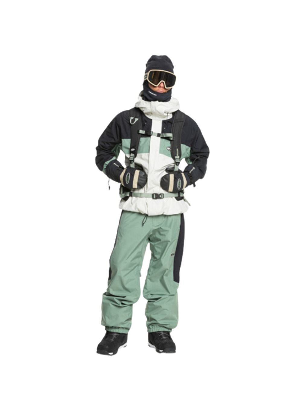 Ekru High Altitude Gore-tex Jk Erkek Bej Snowboard Kayak Montu-6