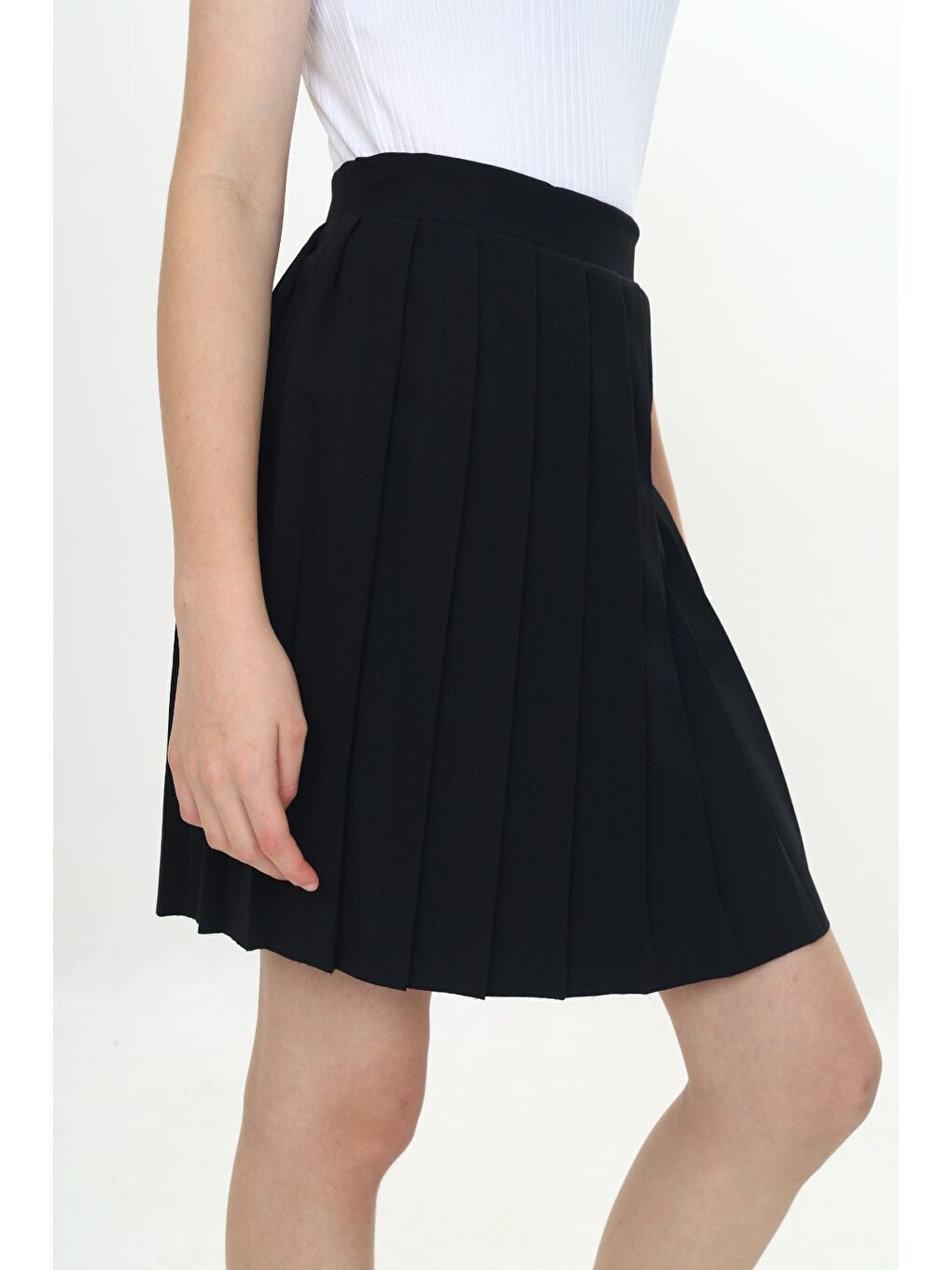 Siyah Kız Çocuk Piliseli Okul Etek-3