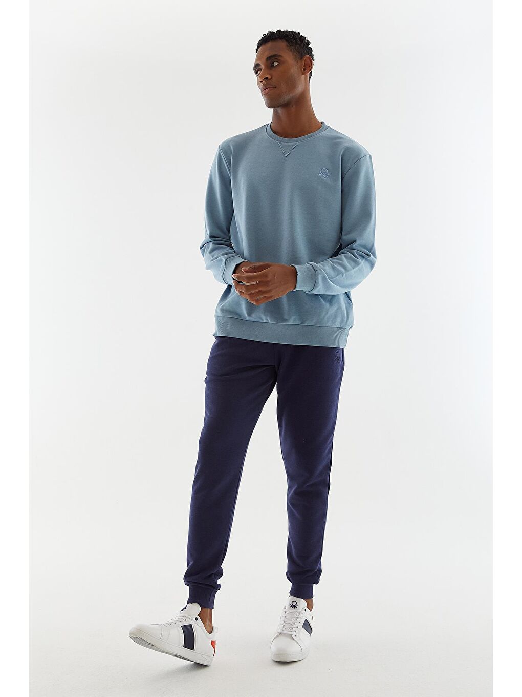 United Colors Of Benetton Mat İndigo Erkek Sweatshirt - 3