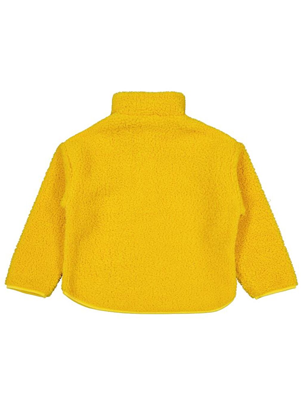 Sarı Boys Biyeli Yarım Fermuarlı 6-9 Yaş Sweatshirt - Hardal 6-7 Yaş-3