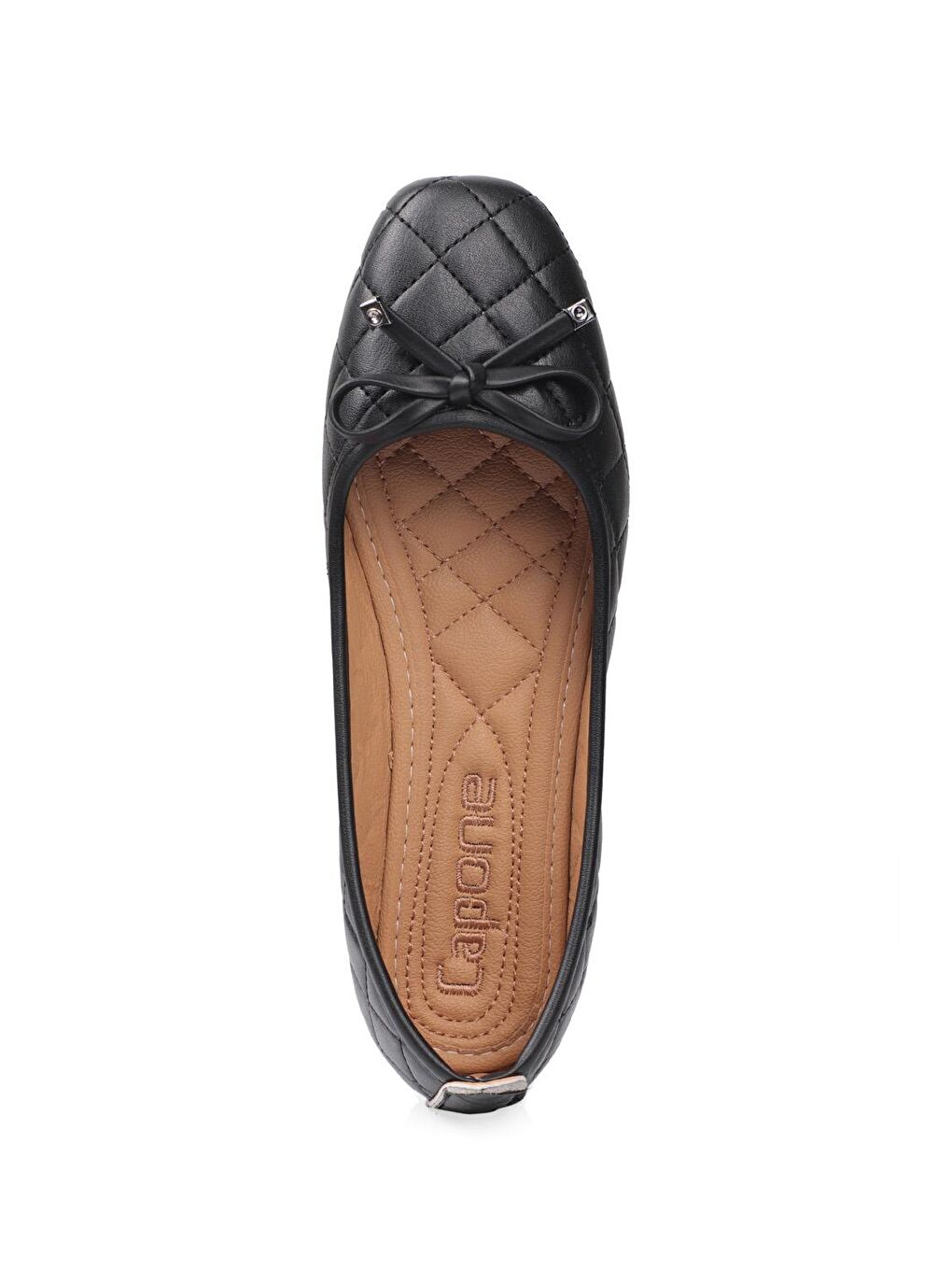 Siyah Hana Trend Kapitone Kadın Babet-3