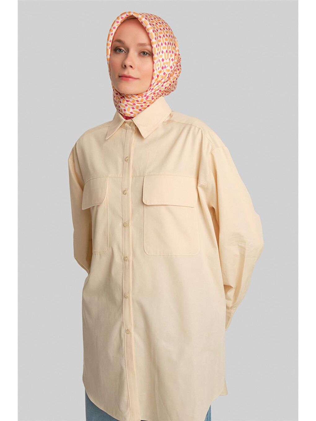 Gömlek Ort3443 Limon Sarı-2