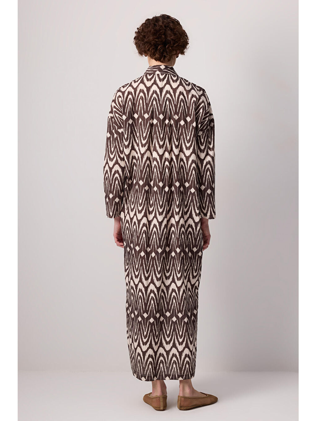 Siyah Pamuklu Gömlek Elbise-3