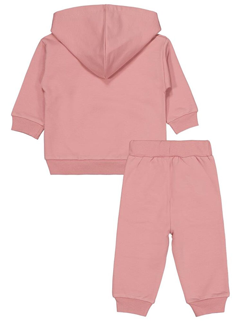 Baby Teddy Baskılı 6-18 Ay Takım - Pembe 9-12 Ay-1