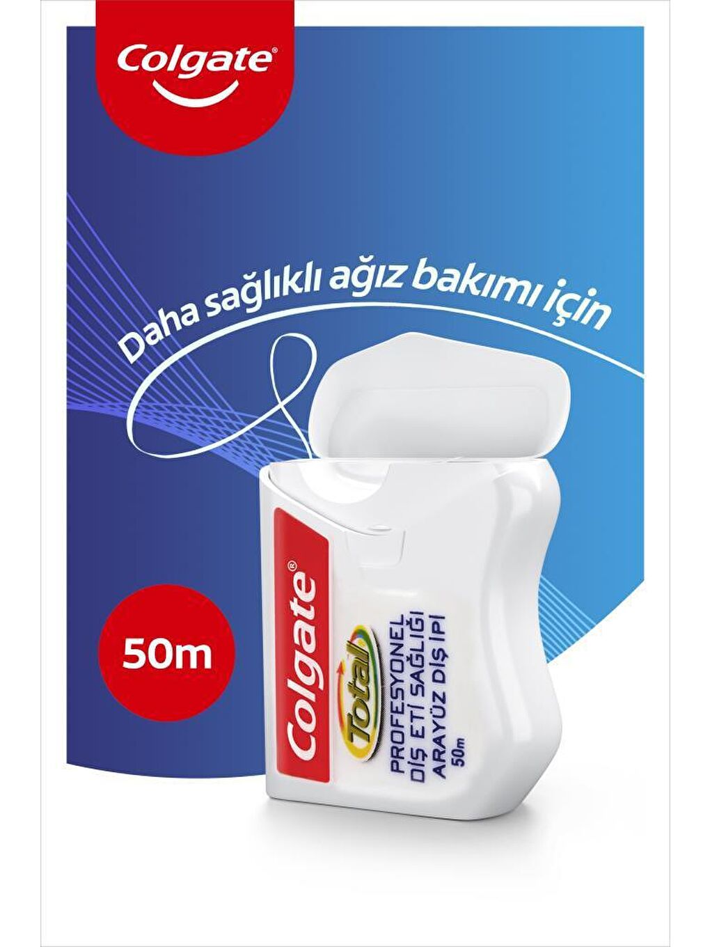 Colgate Beyaz Total Profesyonel Diş Eti Sağlığı Arayüz Diş İpi 2 x 50 m - 1