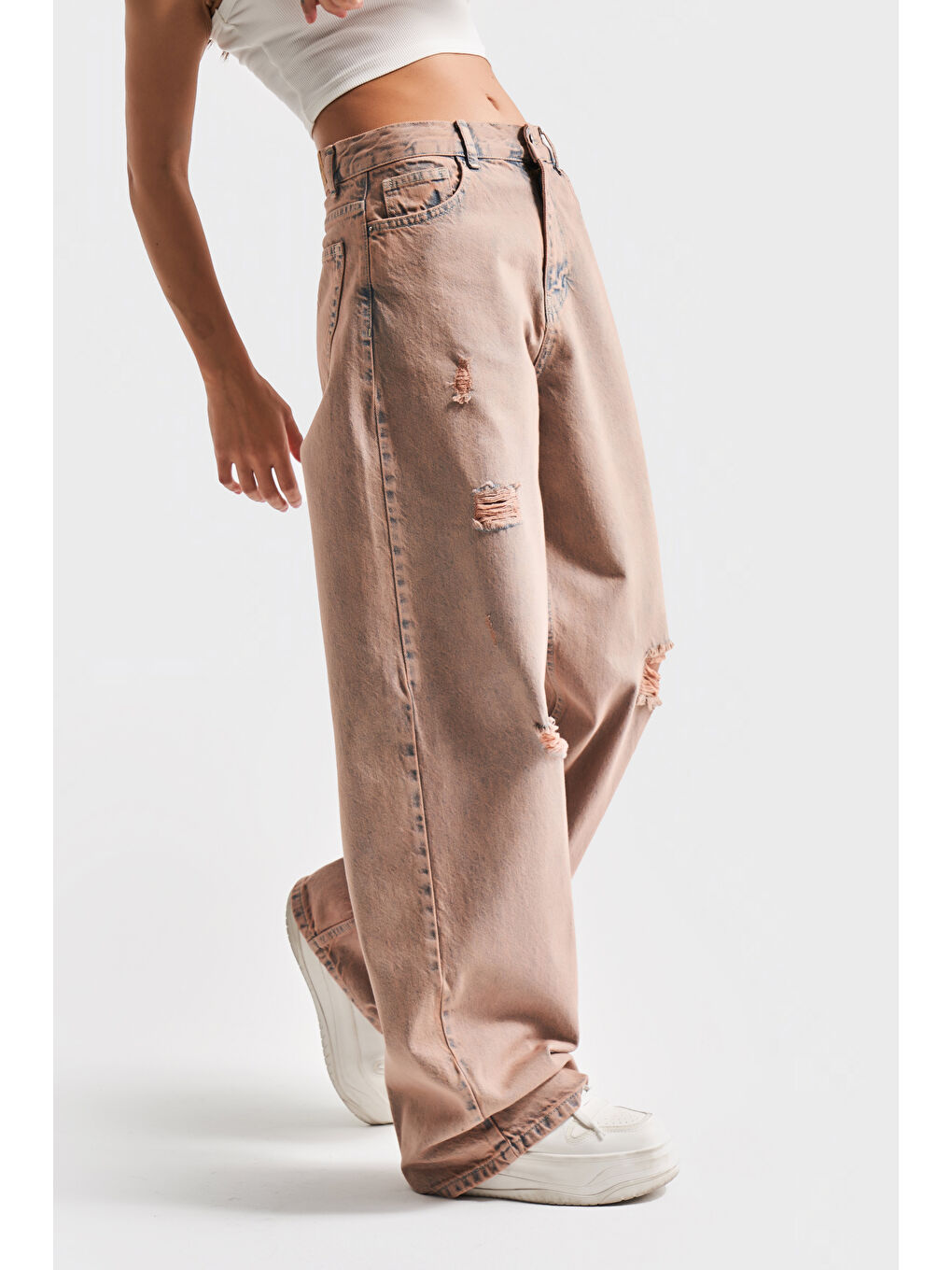 Mavi Kadın T.Kot Rengi 11S5-102 Loose Midrise Skater Fit Yırtık Detaylı %100 Pamuk Denim Jean-3