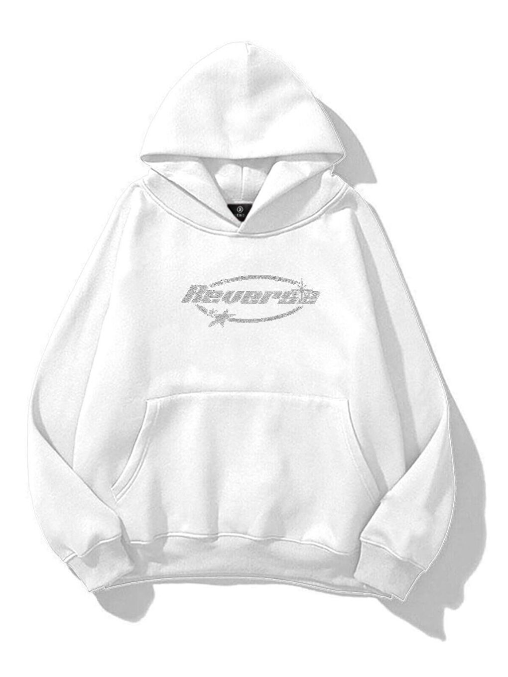 Unisex Beyaz Star Yıldızı Baskılı Sweatshirt