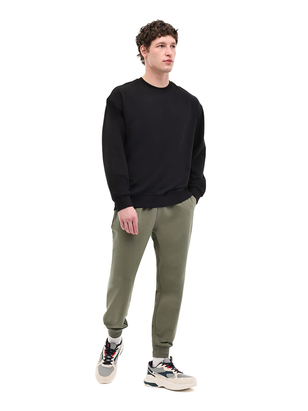 MB JG 22SN226 6FX Haki Erkek Eşofman Altı-2