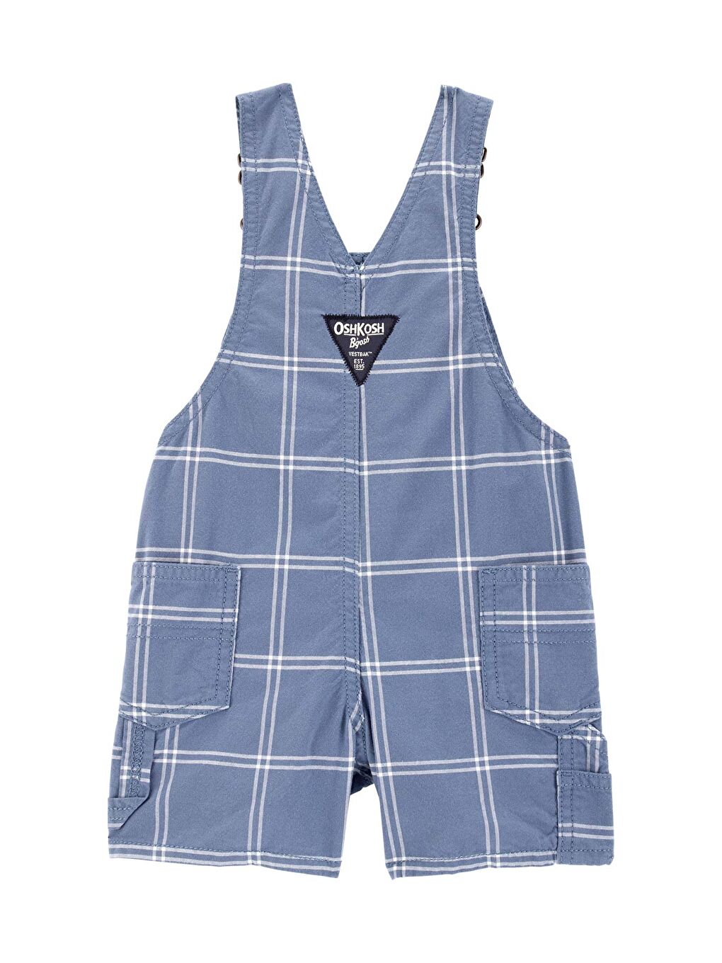 Mavi Erkek Bebek Salopet Şort-1