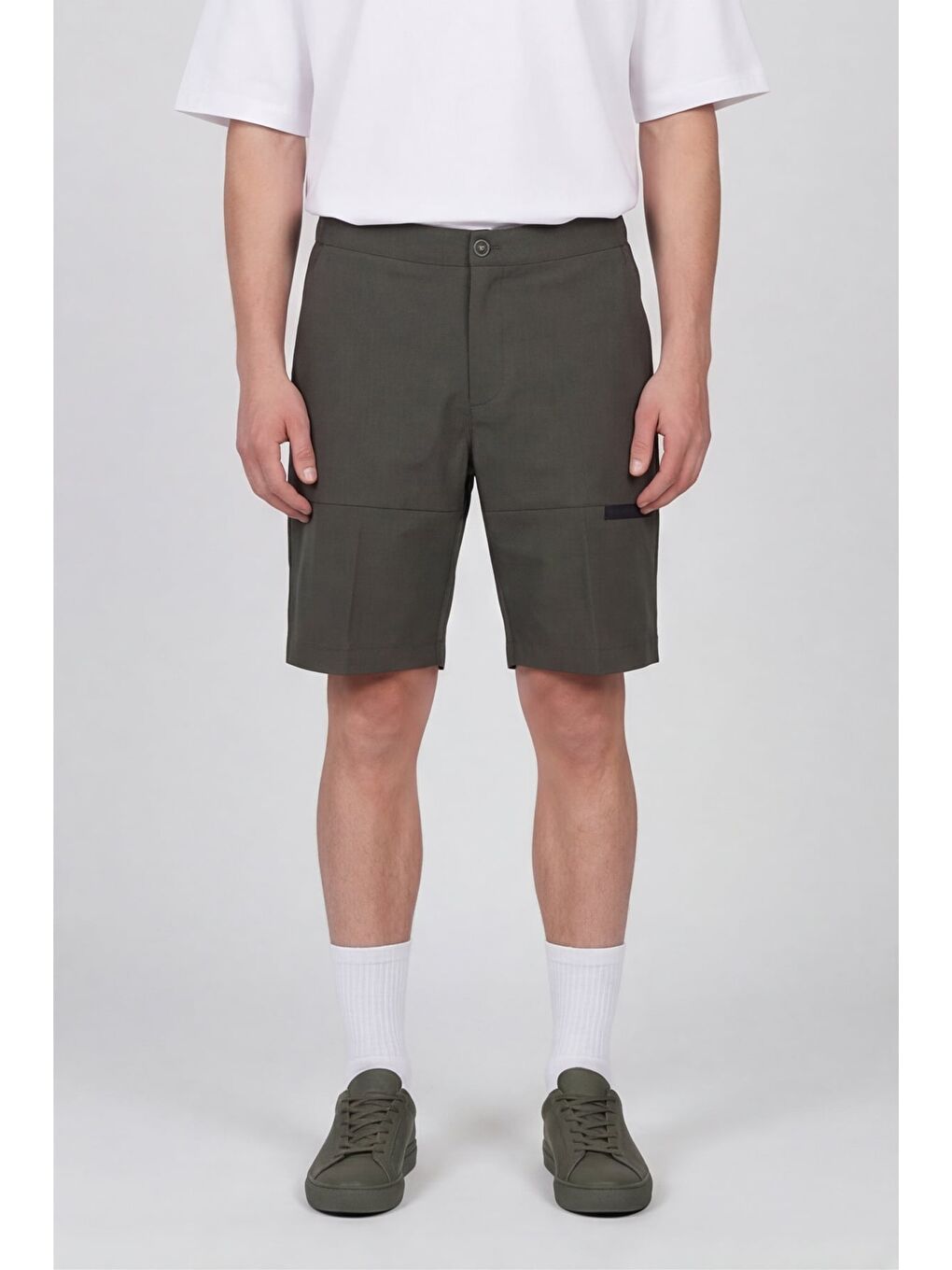Haki Bermuda Erkek Şort