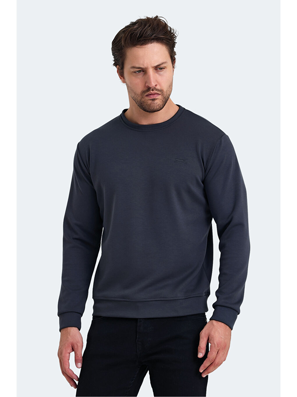 SLAZENGER Gri KLARIS I Erkek Sweatshirt Gri