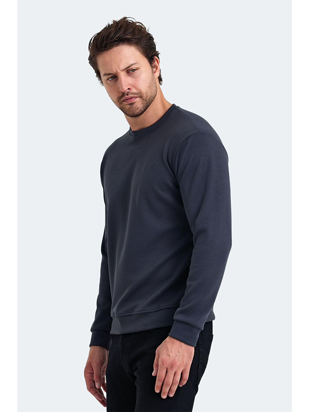 SLAZENGER Gri KLARIS I Erkek Sweatshirt Gri - 2