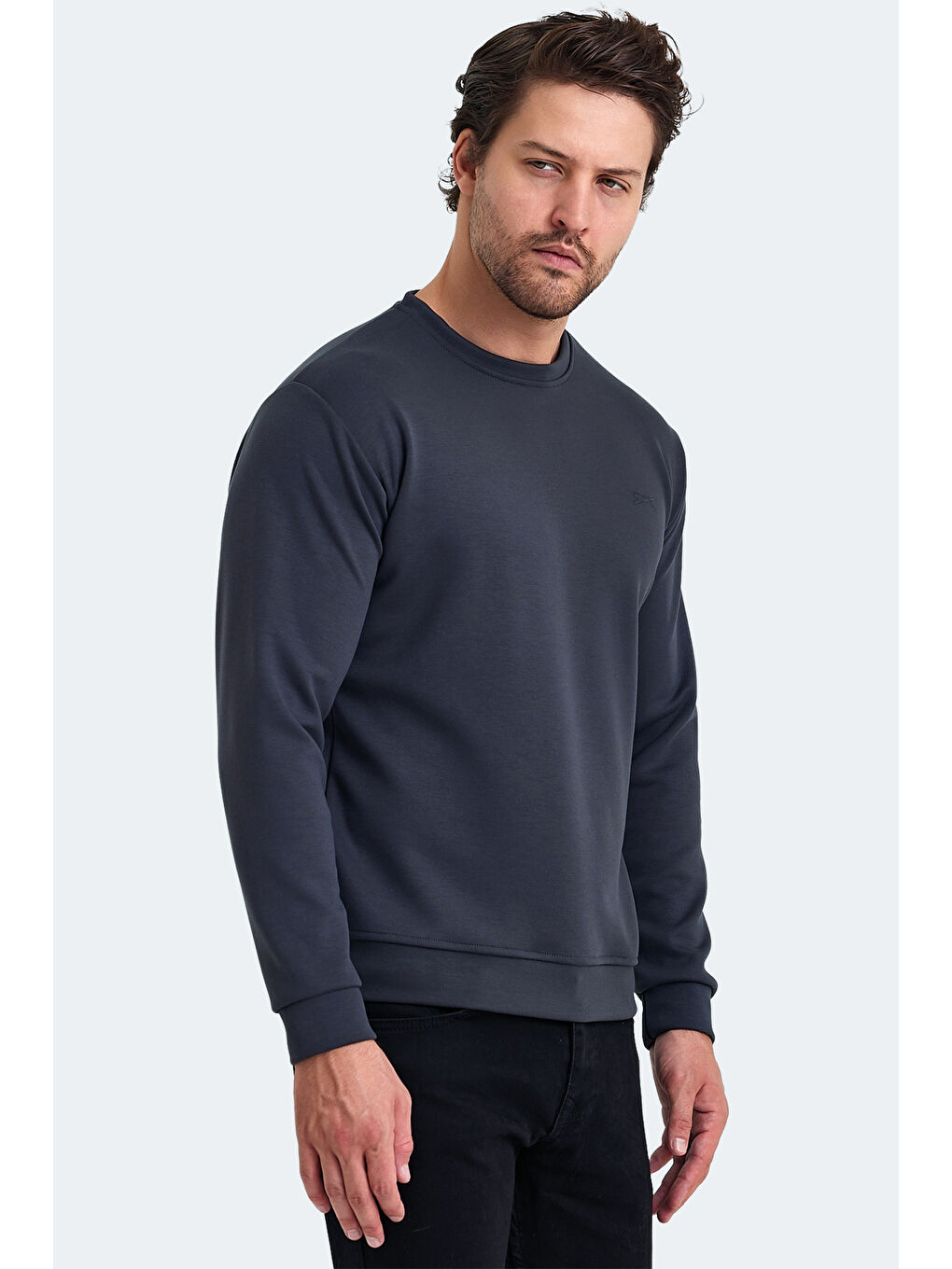 SLAZENGER Gri KLARIS I Erkek Sweatshirt Gri - 3