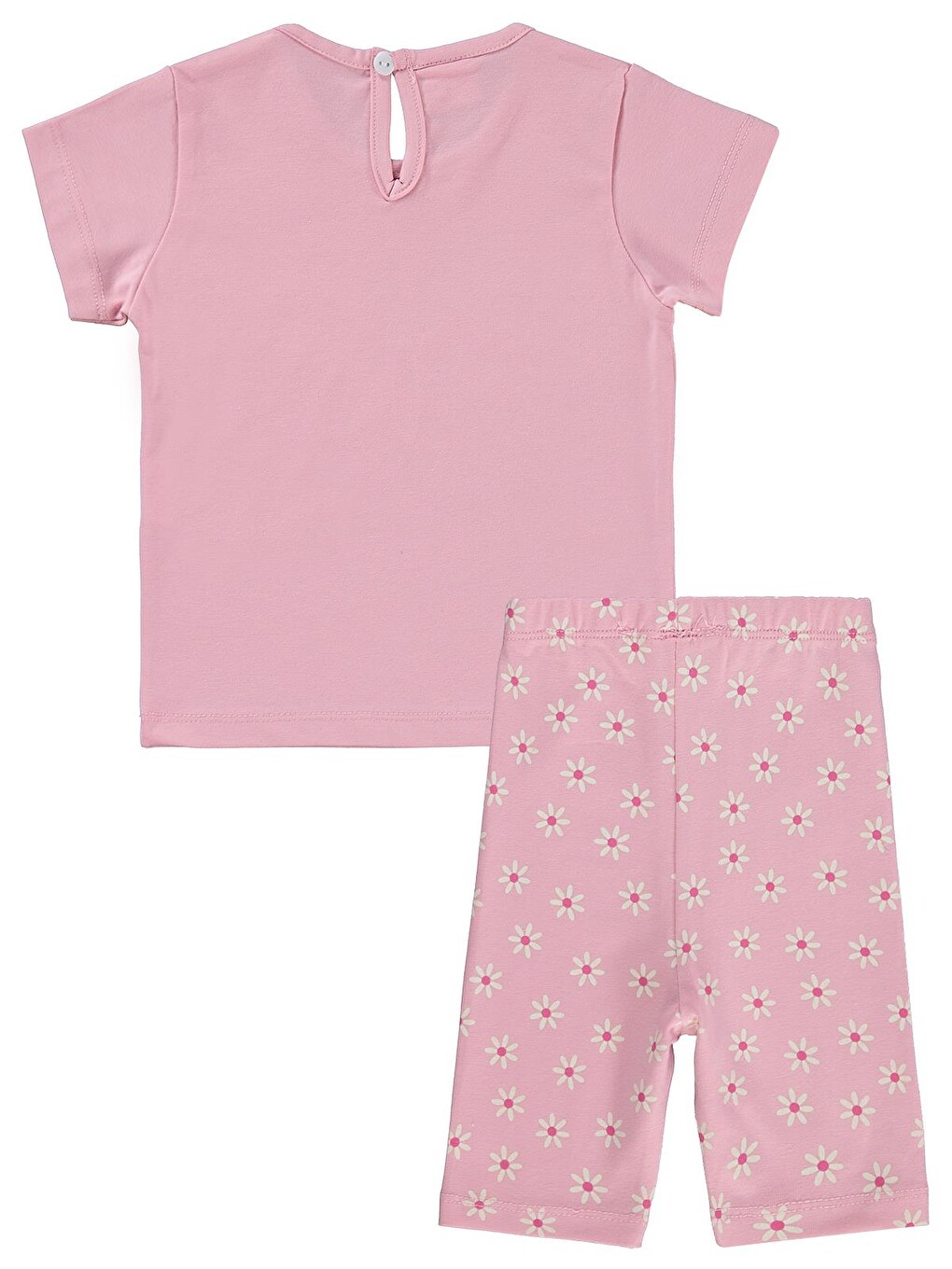 Baby Kelebek Nakışlı 6-18 Ay Takım - Pembe-2