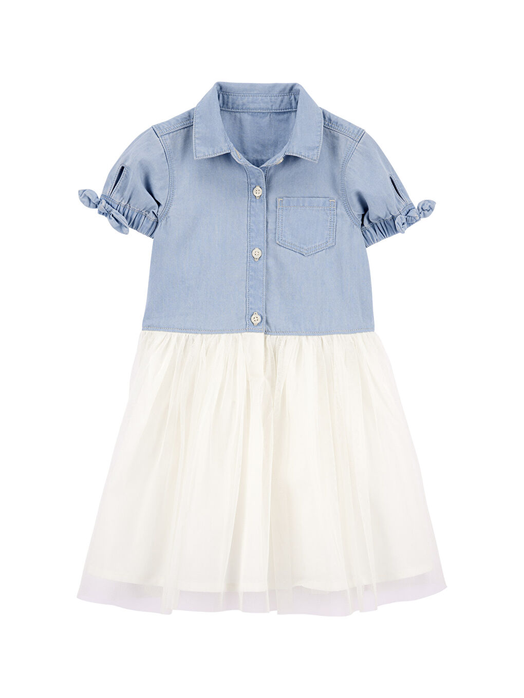 Mavi Küçük Kız Çocuk Elbise