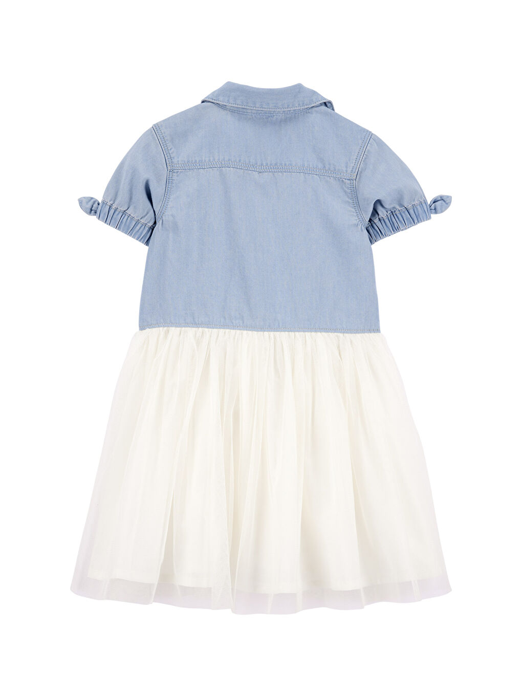 Mavi Küçük Kız Çocuk Elbise-1